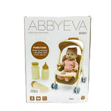 Poupée Reborn Bébé avec Poussette Marron - 3A+