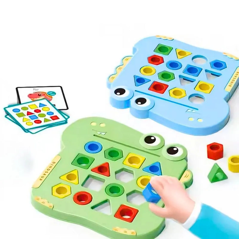 Jeu Montessori d’Association de Formes Dinosaure - 3A+