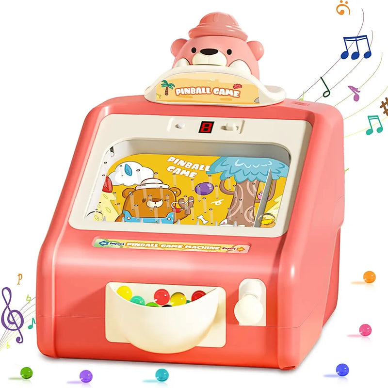 Mini Machine de Flipper Électronique pour Enfants – Thème Ours- 3A+