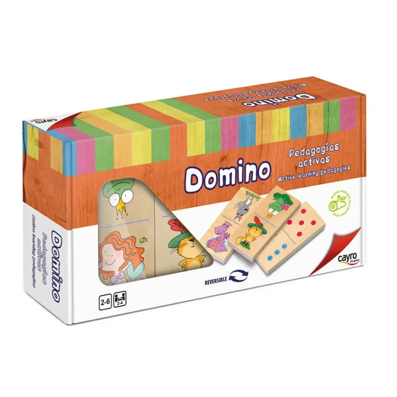 Cayro Double-Sided Wooden Dominoes – 2Y+