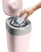 Tommee Tippee Poubelle à couches Anti-Odeur Twist & Click - Rose