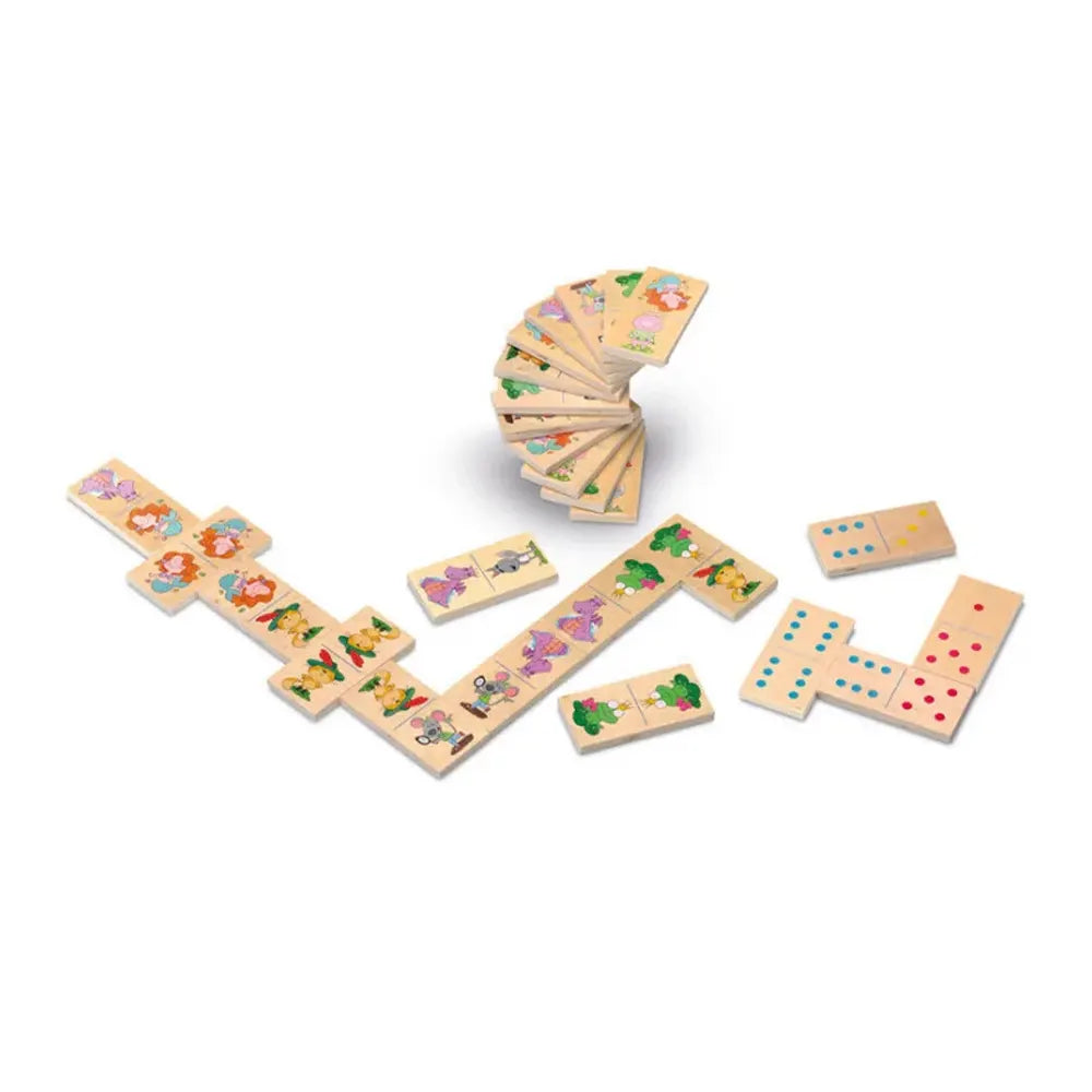 Cayro Domino Double Face en Bois – 2A+