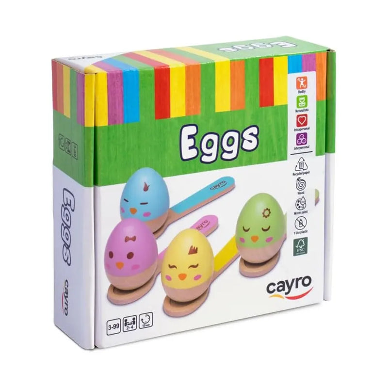Cayro Jeu d'Équilibre Œufs en Bois – 3A+