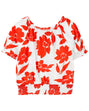 Haut Smocké Fleuri Carter's - Rouge & Blanc
