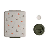Citron Large Lunchbox with Insulated Food Jar - Green Dino