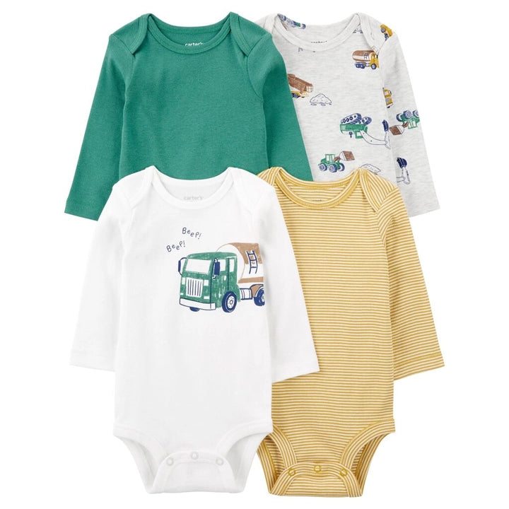 Lot de 4 Bodies à Manches Longues Carter's - Multi