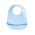 YUMMY Bavoir en Silicone avec Poche 9M+ -  Bleu Ciel