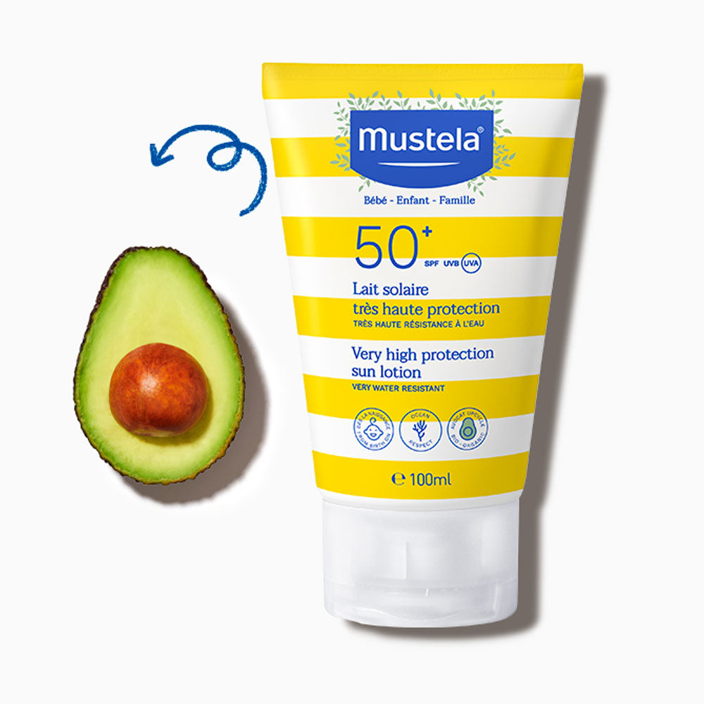 Mustela Lait Solaire Très Haute Protection 0M+ SPF 50+ - 100ml