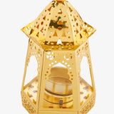 Lanterne Décorative en Métal - Dorée
