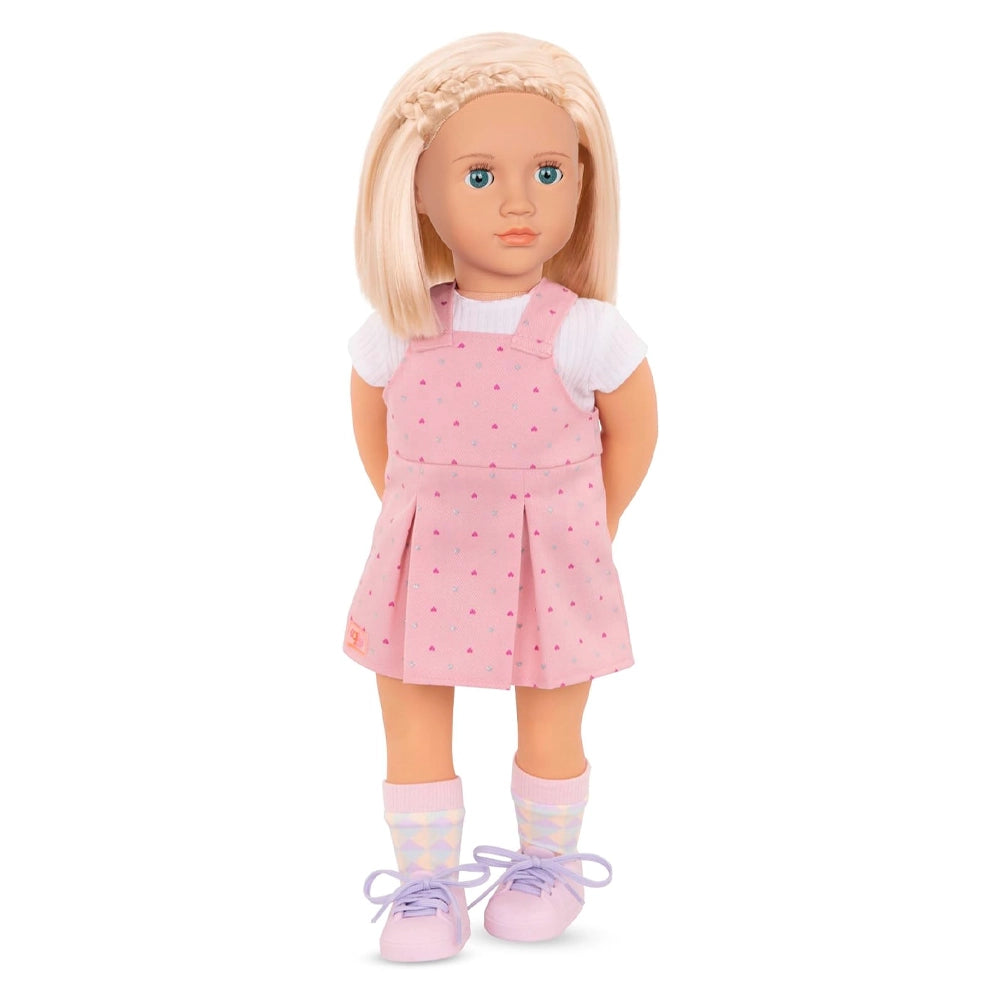 Our Generation Poupée avec Robe Salopette 46cm 3A+ - Naty