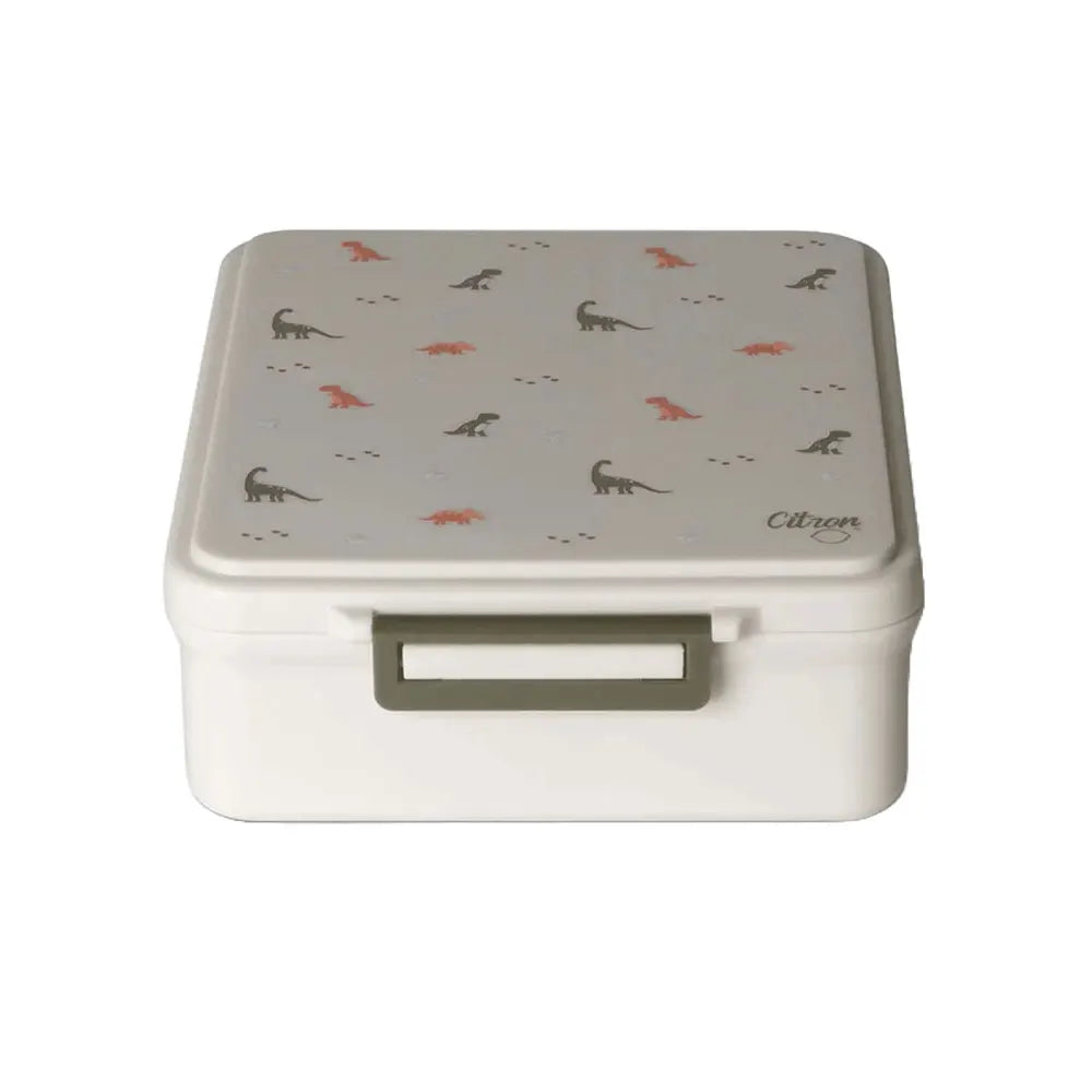 Citron Large Lunchbox with Insulated Food Jar - Green Dino