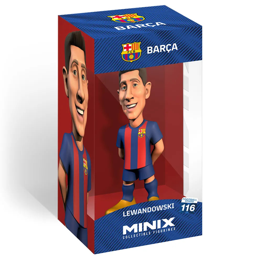 Minix Figurine de Joueurs de Foot 12cm - Lewandowski - FC Barcelone