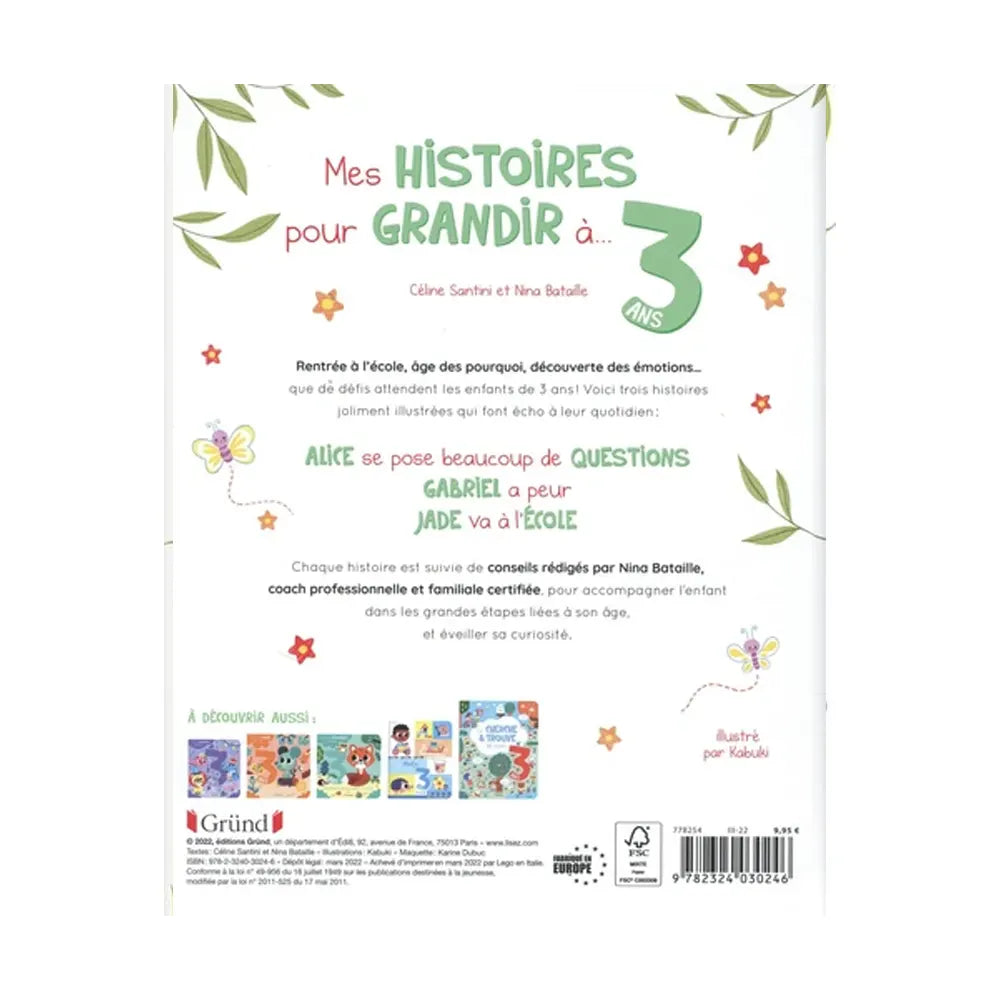 Mes Histoires pour Grandir à 3 Ans