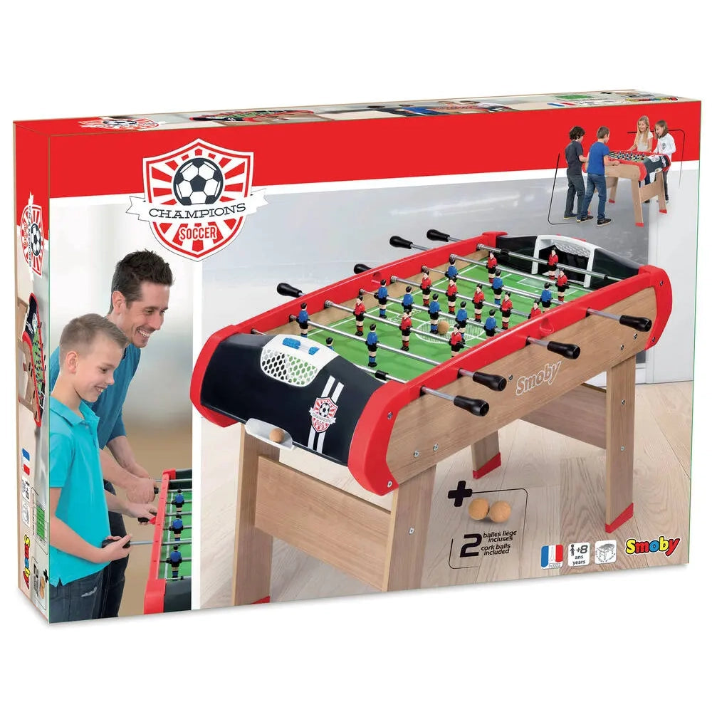 Smoby Babyfoot Table Champions en Bois 8A+