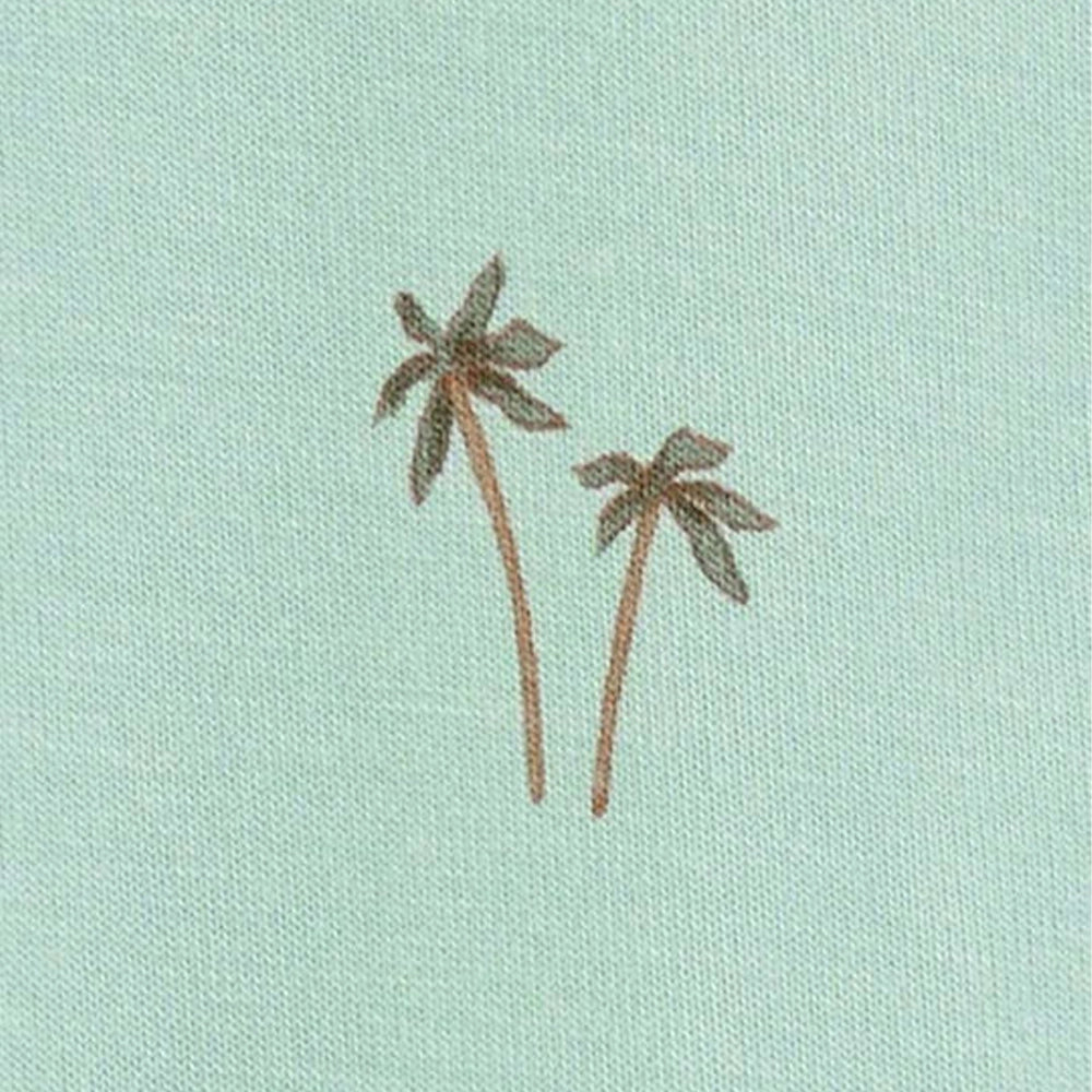 Carter's Baby Boy Two-Way Zip Footie - Mint Palms