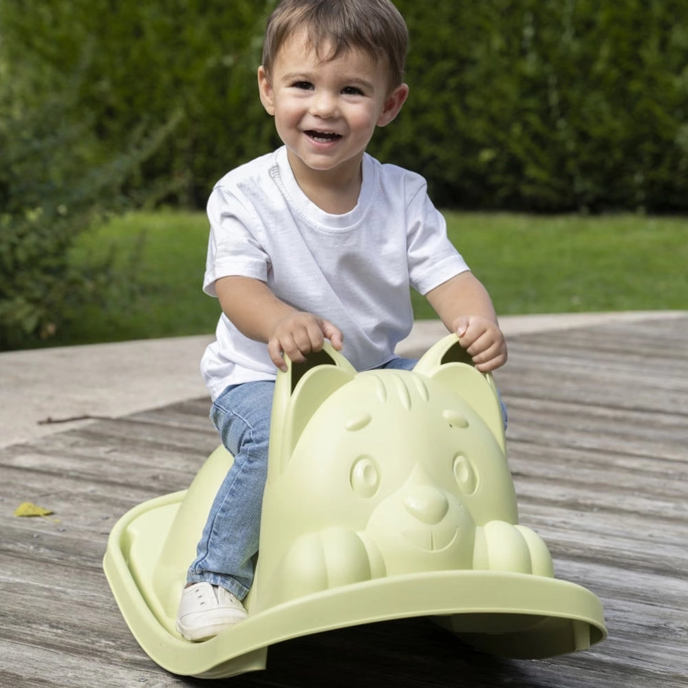 Smoby Rocking Cat Toy 18M+ - Green
