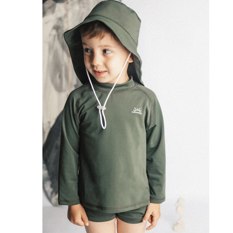 Shems Kids Set Anti-UV Mowgli pour Bébé - Vert Kaki
