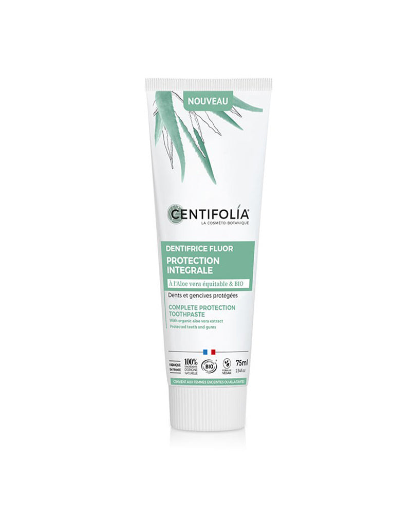 Dentifrice Fluor Protection Intégrale d'Aloe vera bio Centifolia - 75ml