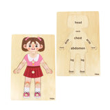 Viga Toys Puzzle Parties du Corps 12 Pièces Fille – 3A+