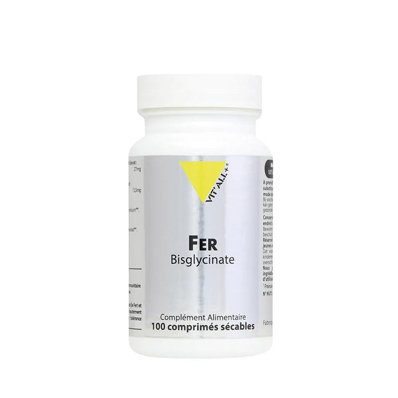 Vit'All+ Fer Bisglycinate 27mg - 100 Comprimés