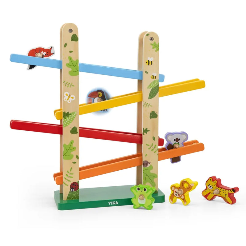 Viga Toys Piste de Glissade Animaux de la Jungle – 3A+