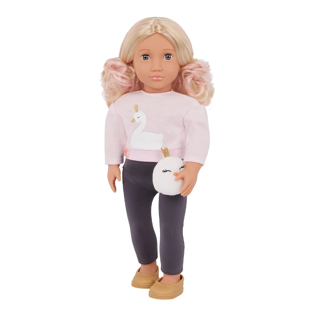 Our Generation Poupée avec Peluche Cygne 46cm 3A+ - Eliana