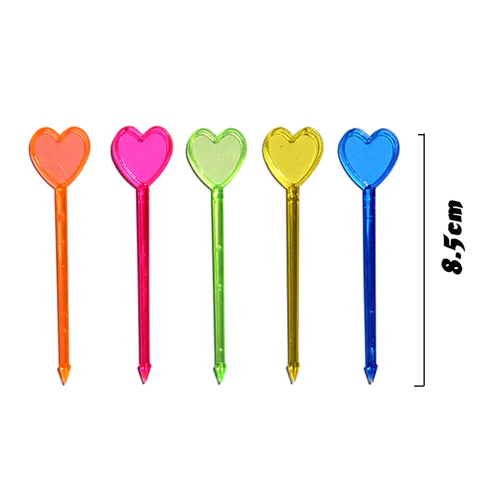 Lot de 100 Pics à Cupcake Couleur Unie