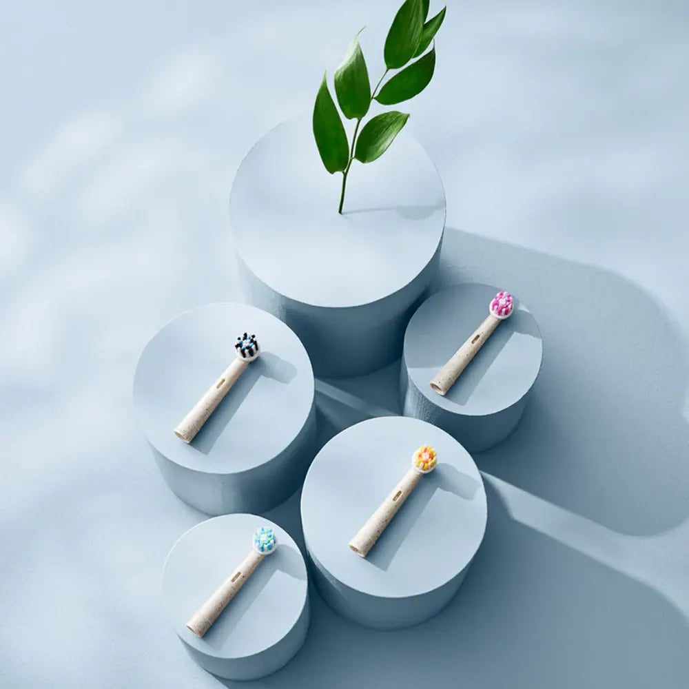 Humble Lot de 4 Cabezales de Cepillo de Dientes Eléctrico Plant-Based