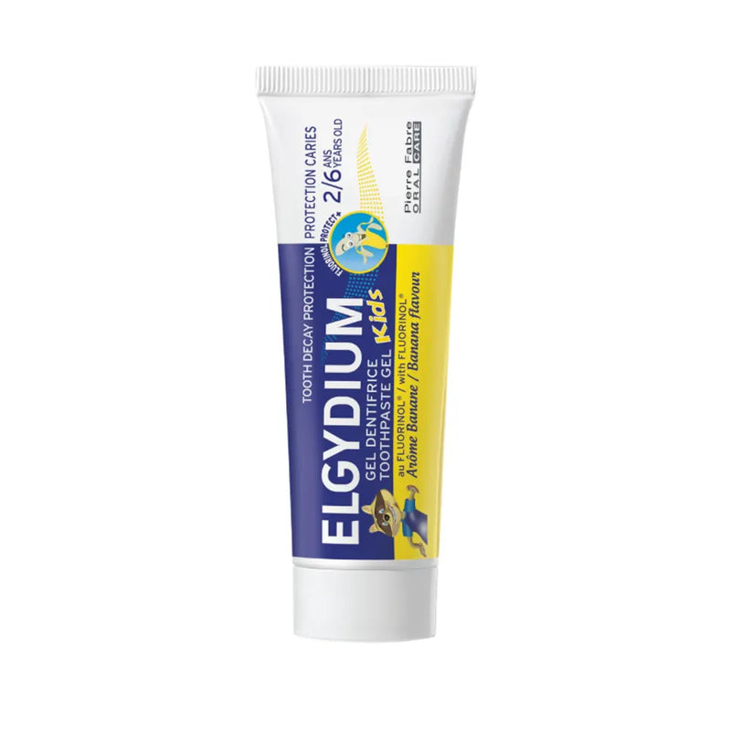Elgydium Kids جل معجون أسنان موز 2–6 سنوات – 50مل