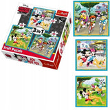 Trefl Puzzle 3en1 Mickey Mouse avec ses Amis - 3A+