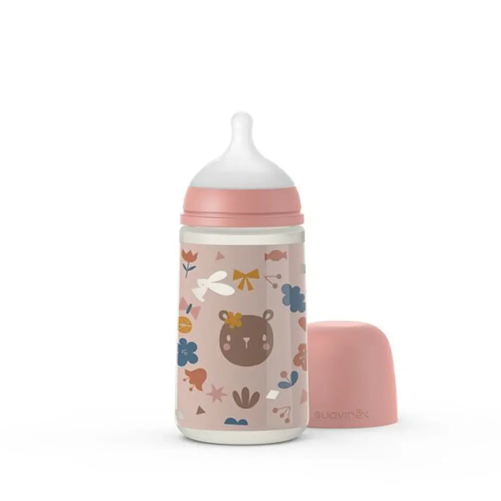 Suavinex Biberon avec Tétine SX Pro Soft Pink - 270 ml