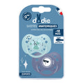 Lot de 2 Sucettes Anatomiques Silicone Dodie +18m - Sunny