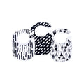 Tiny Twinkle Ensemble de 3 Bavoirs d'alimentation - Noir & Blanc