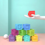 Huanger Set de 12 cubos sensoriales 6M+