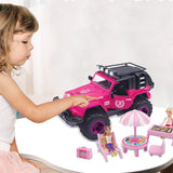 Coffret de Poupée avec Voiture Miniature Rose