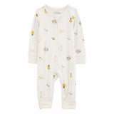 Pelele con Cremallera Bidireccional para Bebé Niña Carter's - Tropical Marfil