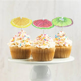 Lot de 20 Pics Parapluie Fruit 10 cm