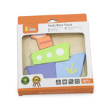 Viga Toys Puzzle de Blocs en Bois - Bateau
