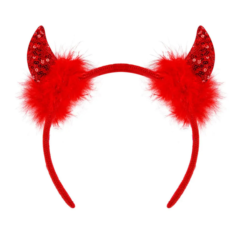 Bandeau Diablesse Pailleté - Rouge