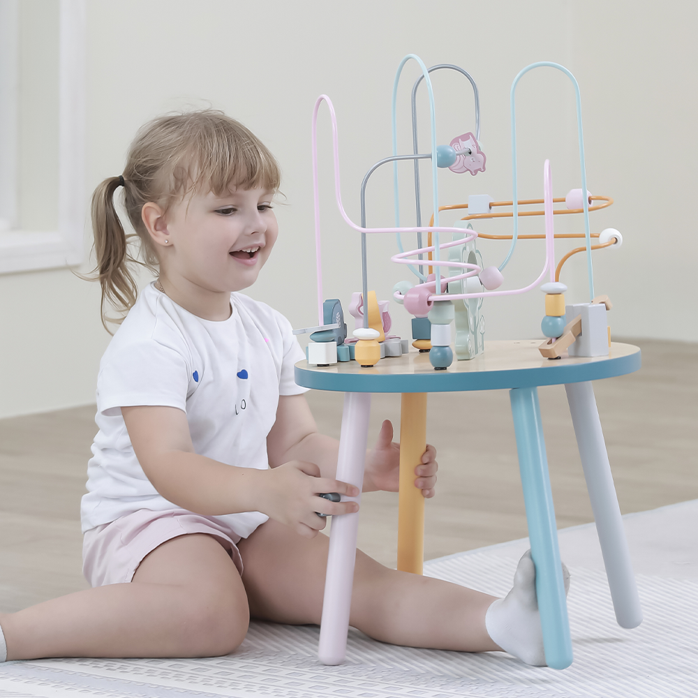 Viga Toys PolarB Table d'Activité en Bois 2A+