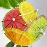 Lot de 20 Pics Parapluie Fruit 10 cm