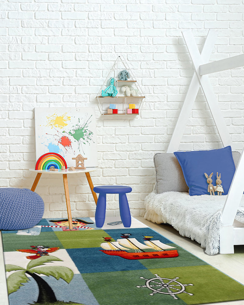 Tapis Pirate Bleu