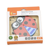 Viga Toys Puzzle de Blocs en Bois - Coccinelle