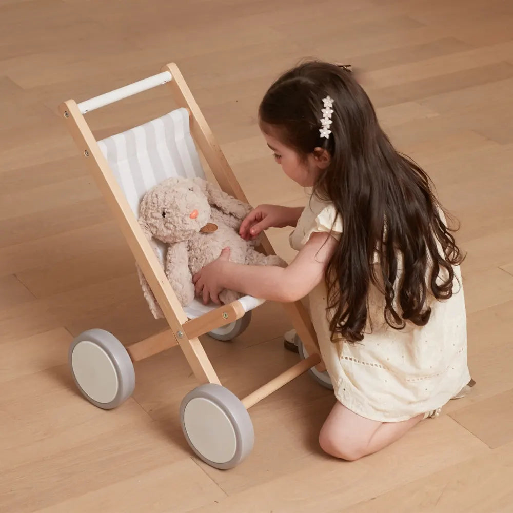 Viga Toys Poussette pour Poupée Gris – 18M+
