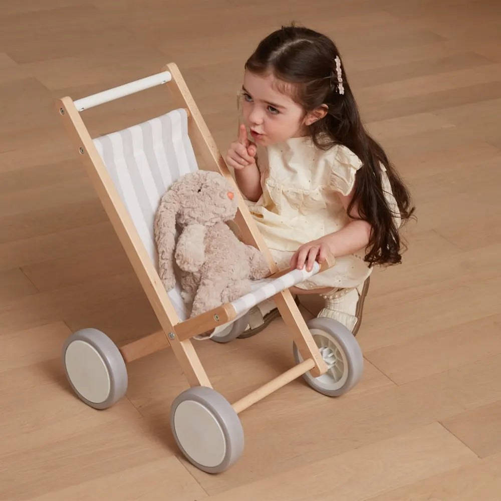 Viga Toys Poussette pour Poupée Gris – 18M+