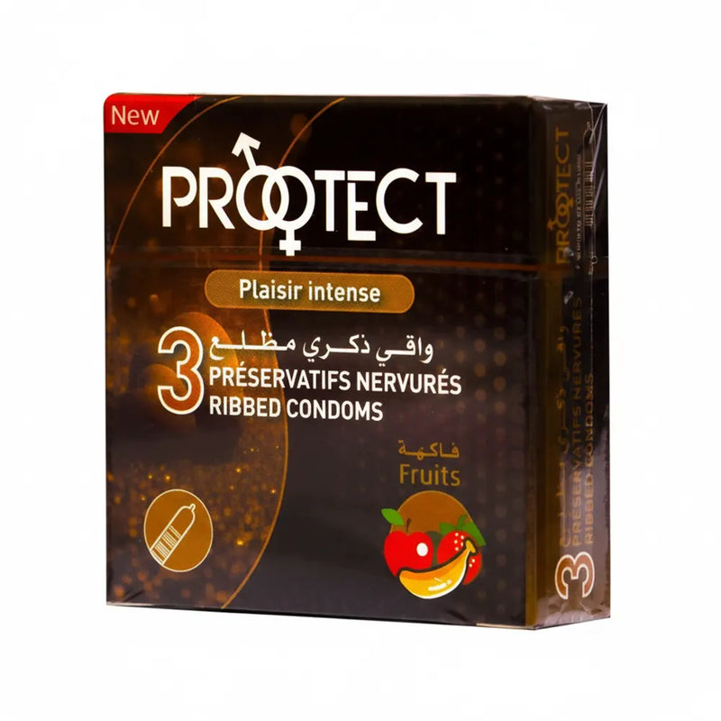 بروتكت واقيات ذكرية بالفواكه – 3 قطع