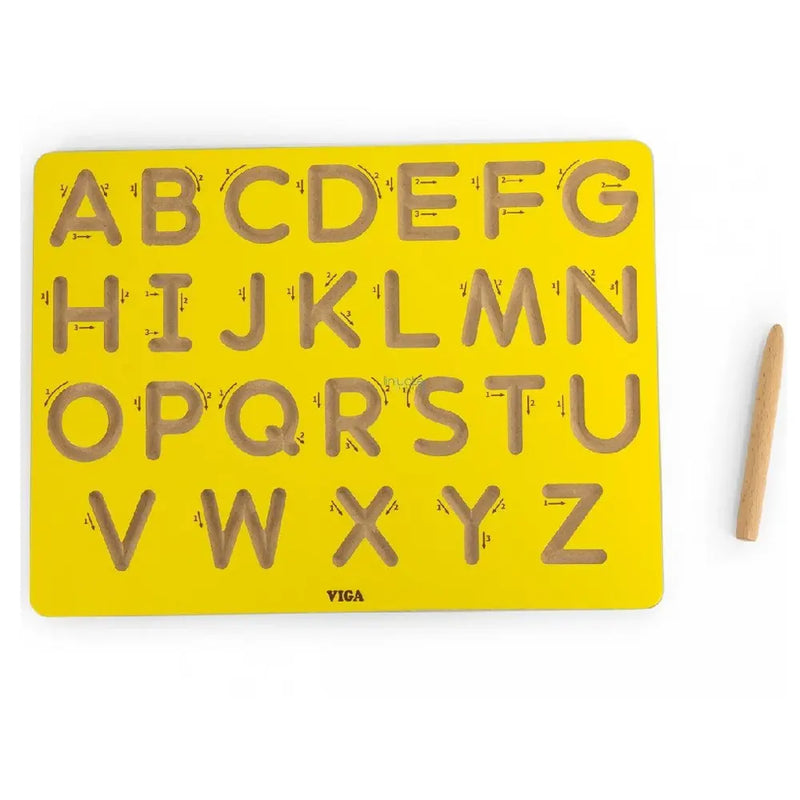 Viga Toys Planche à tracer Pré-Écriture Majuscules -3A+