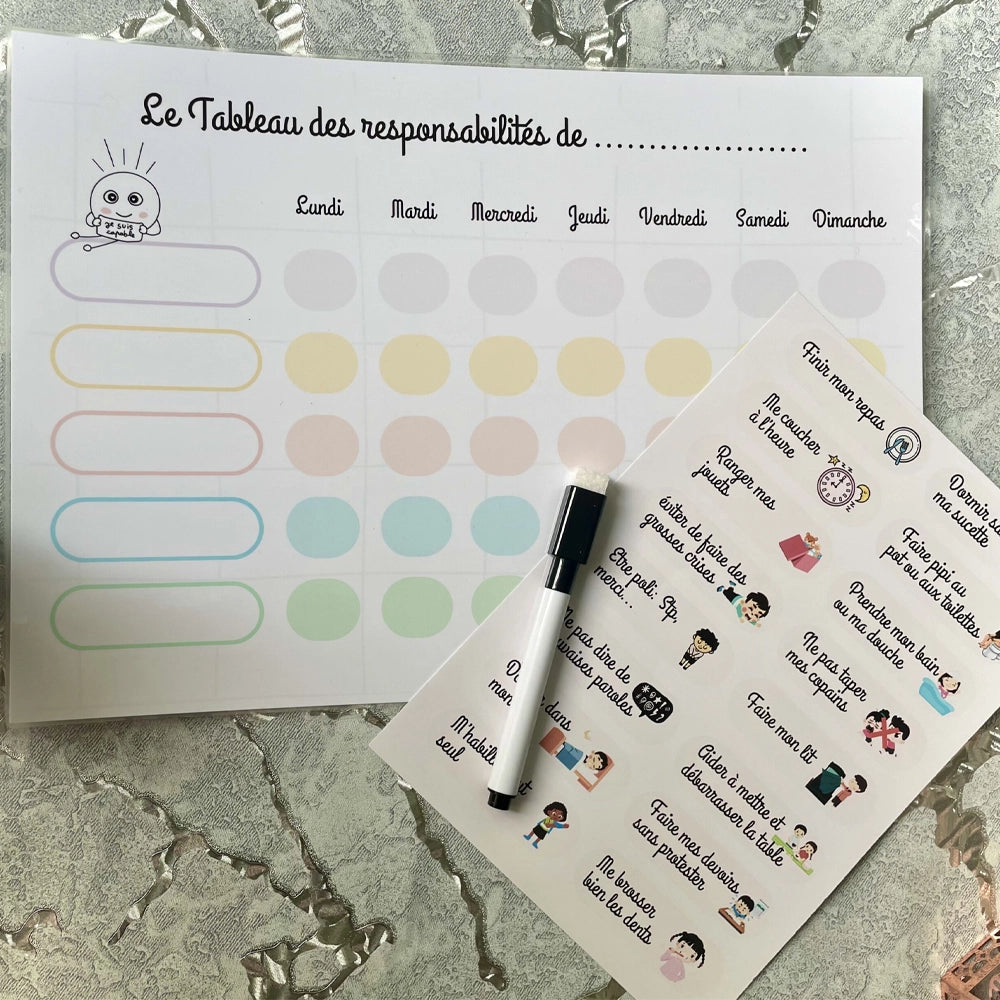Espoir Planner Tableau de Responsabilités