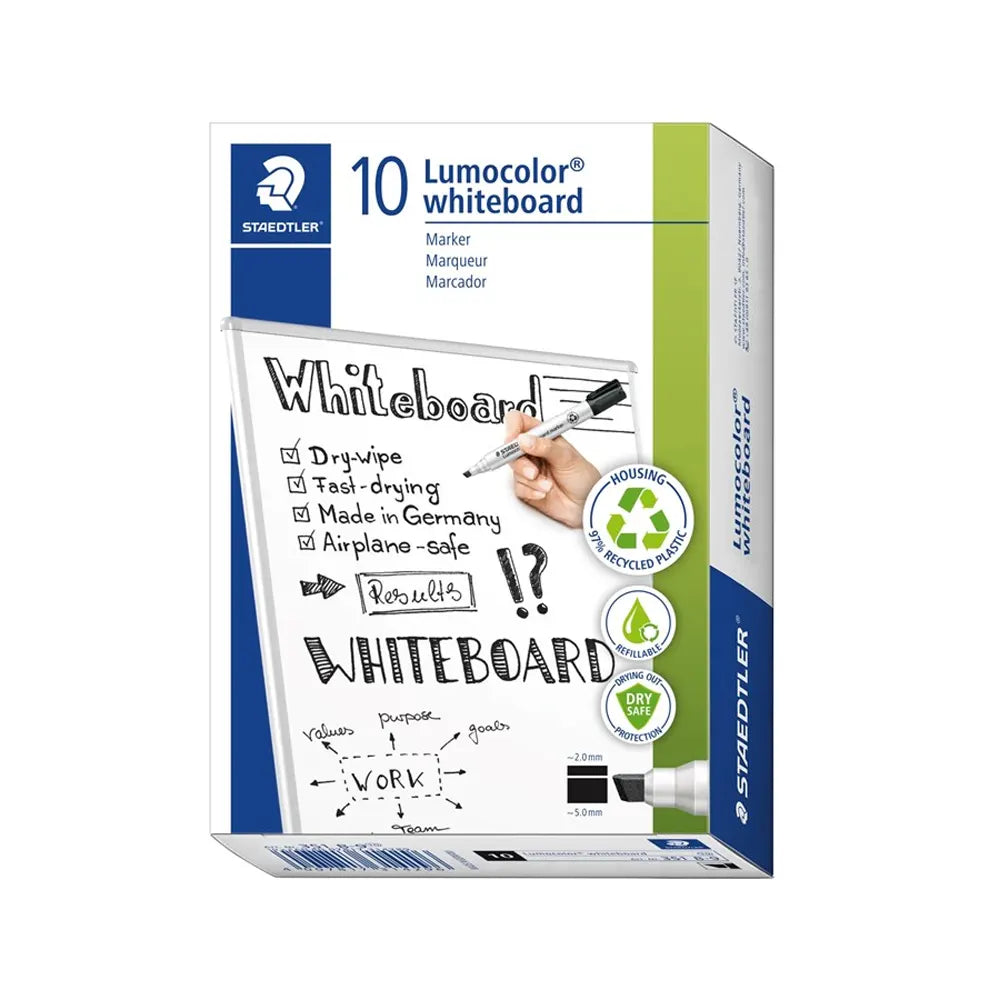 Staedtler Marqueur Whiteboard à Pointe Biseautée - Noir