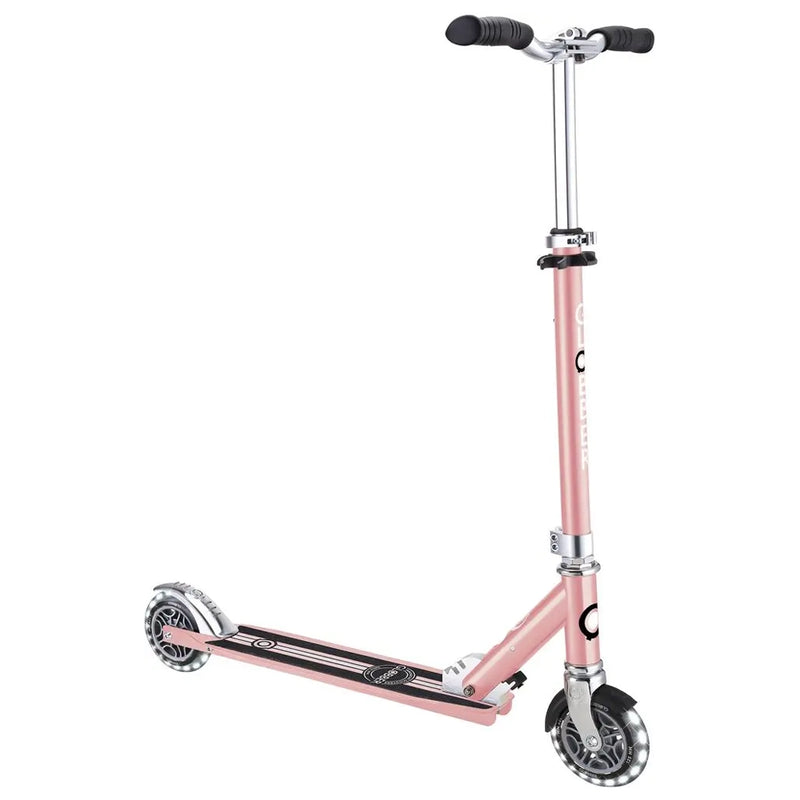 Globber Trottinette Flow Elements Lights Chrome - Rose